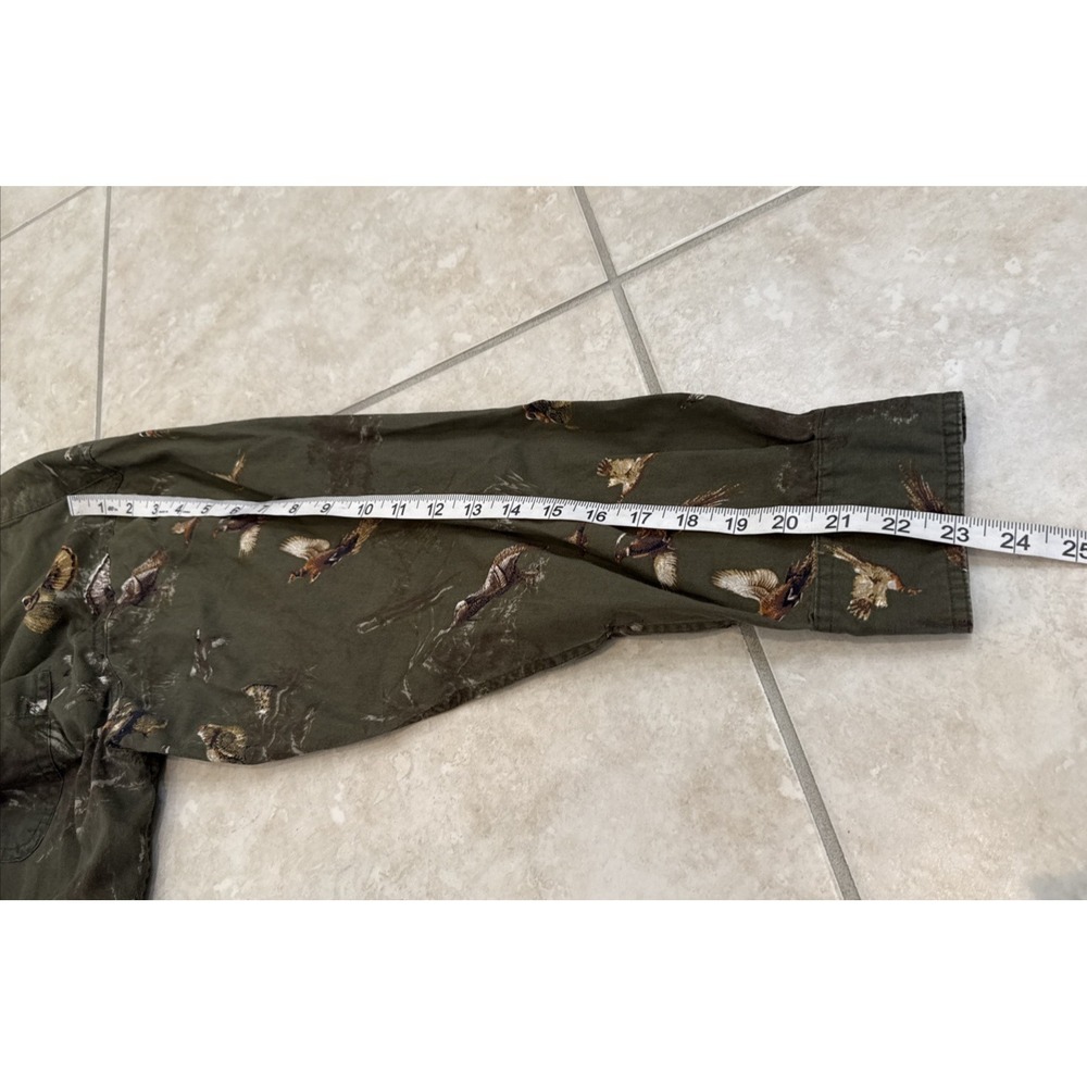 Magellan‎ Outdoors Green/ Brown button Up Duck Turkey Shirt XL Woods Country - Picture 7 of 7